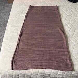 Free people ribbed midi knit skirt